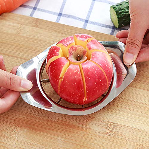 Manual Stainless Steel Apple Corer Slicer Cutter - Sharp Blades Apple Cutter Slicer Corer. Easy Grip Fruit Corer Slicer Kitchenware