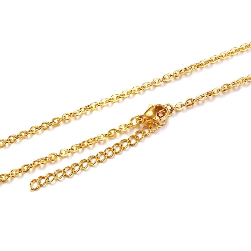 Fashion Geometric 201 Stainless Steel Plating Stainless Steel Necklaces