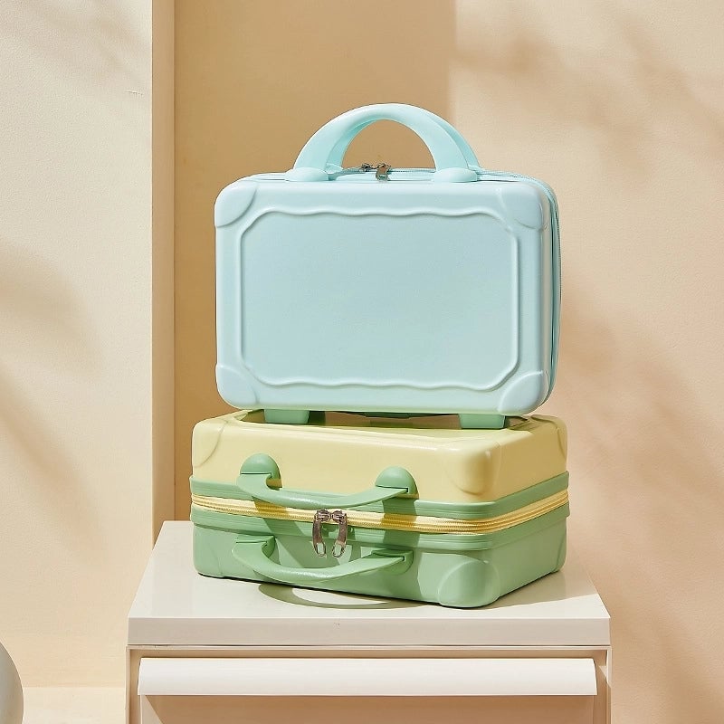 Suitcase Makeup Bag Small Case Zipper Women's Suitcase Short Distance Mini Storage Case Suitcase Accompanying Gift Bag
