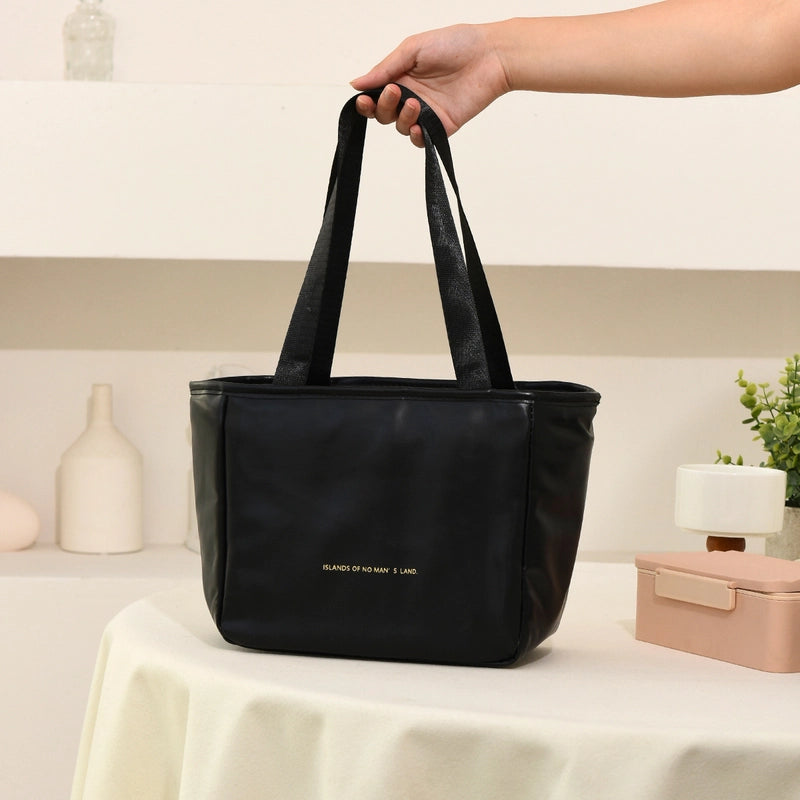 High-end Simple Wind Insulation Bag Cloud Insulation Bag Portable Folding Lunch Box Bag High-grade Lunch Box Storage Bag