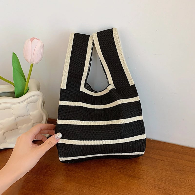 Women's All Seasons Knit Elegant Basic Handbag