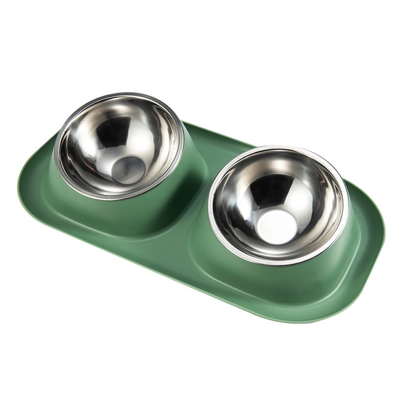 Minimalist Classic Style PP Stainless Steel Solid Color Pet Tableware