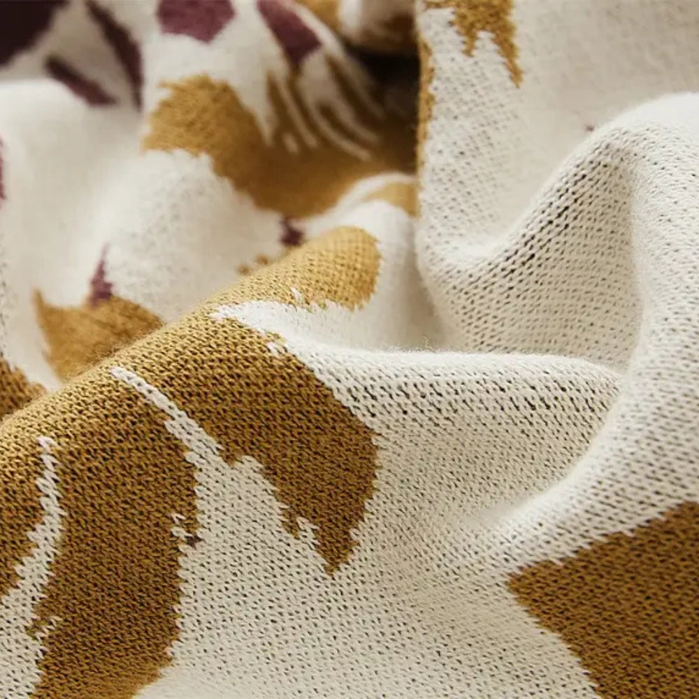 Geometric Knit Blanket