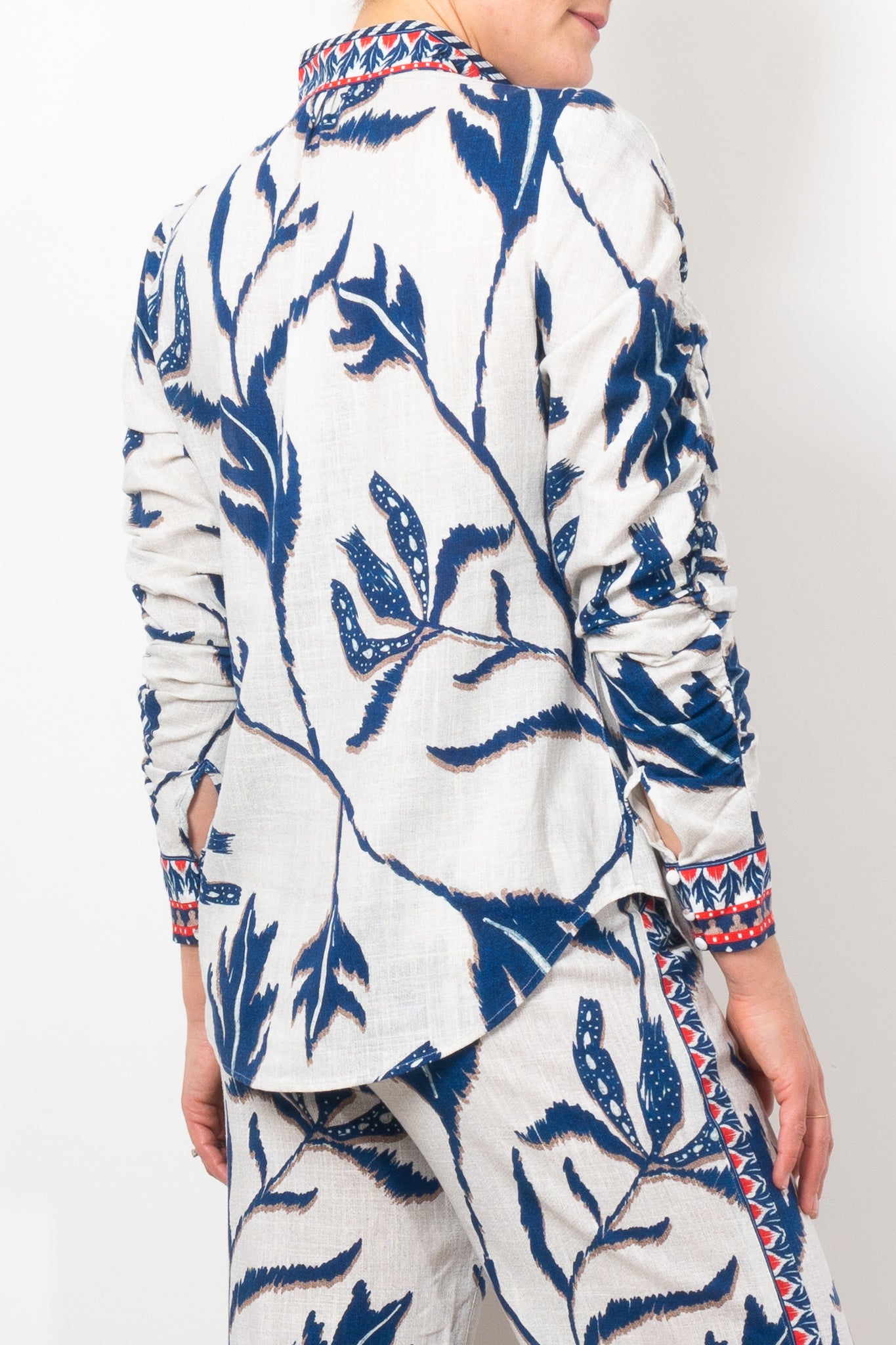 Once Was Pavilion Palm Shadow Print Shirt