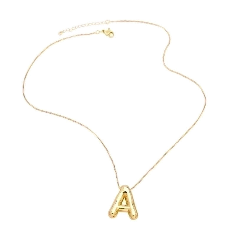 Minimalist Letter Copper Plating Pendant Necklace