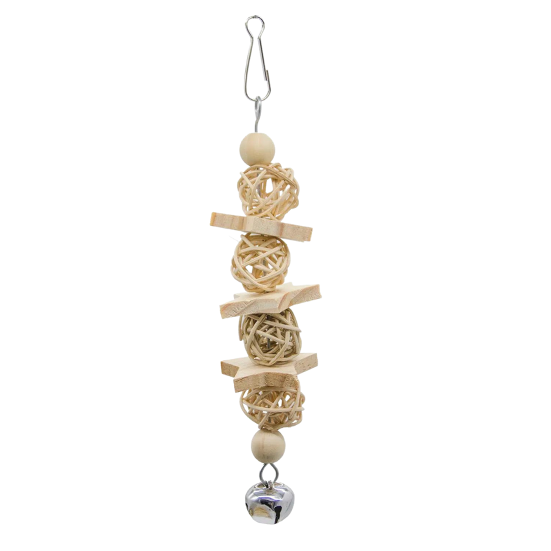 7 Pieces Wood Bird Toys