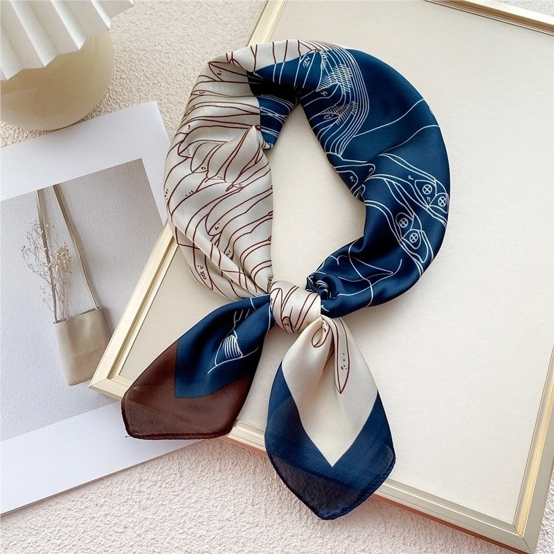 70 Small Square Scarf Silk Scarf Autumn And Winter Gauze Scarf