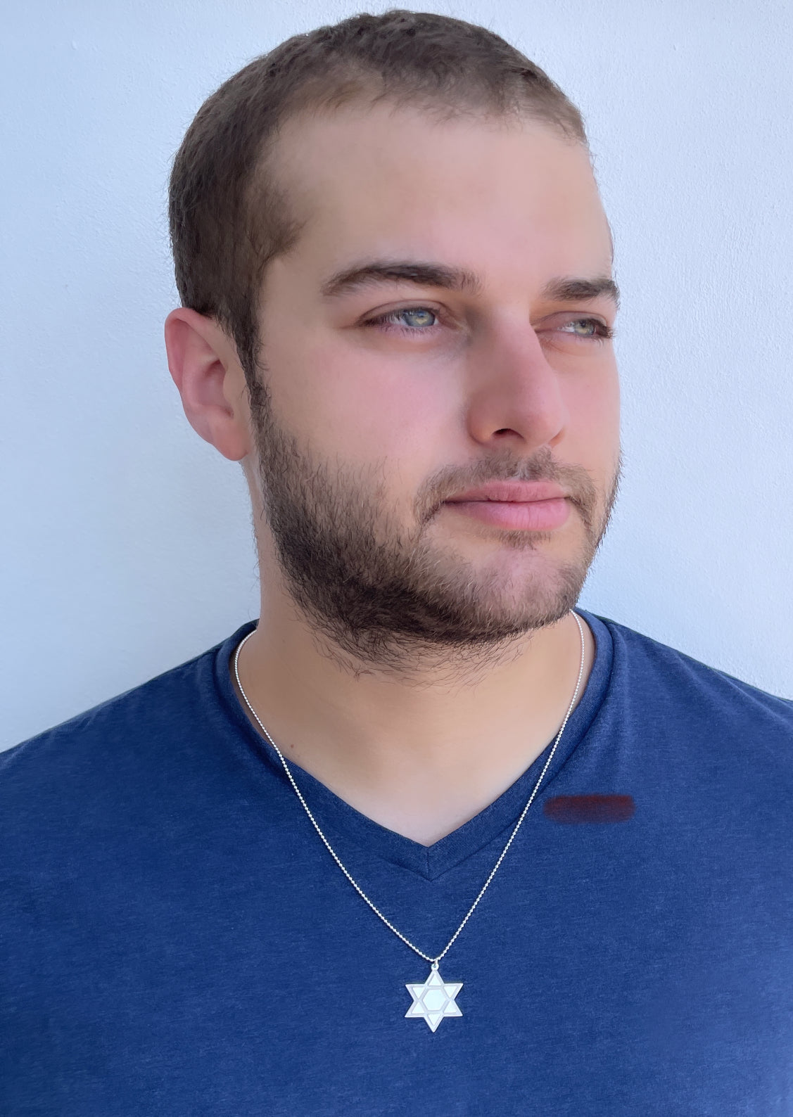 Star of One Magen David Necklace - (Sterling Silver or Gold-Plated)