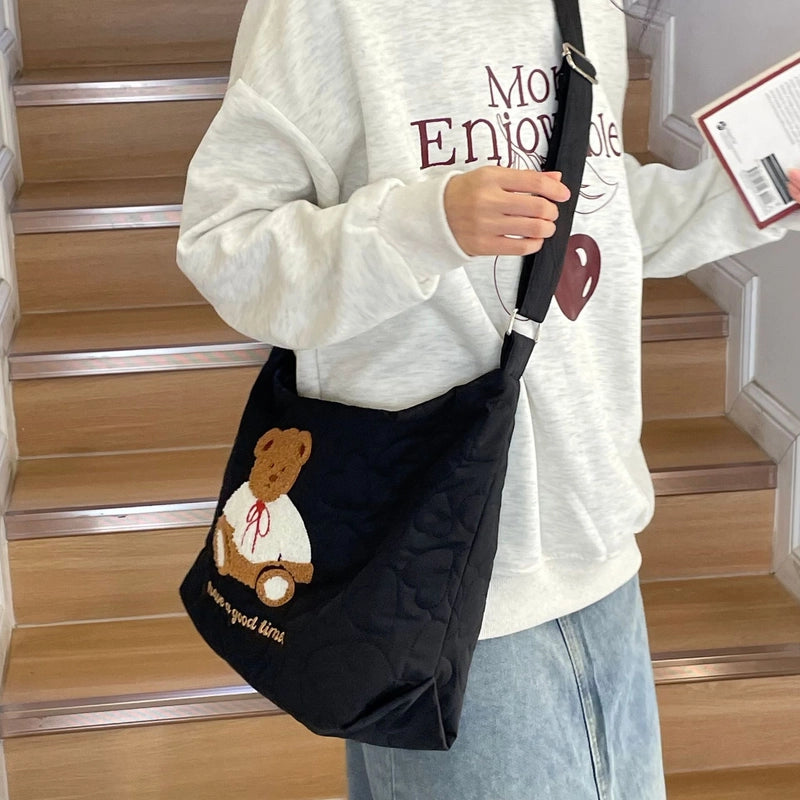 Women's Medium Polyester Letter Elegant Streetwear Square Open Tote Bag