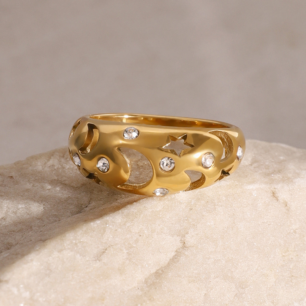 Diamond Ring Titanium Steel Jewelry Rings Stainless Steel