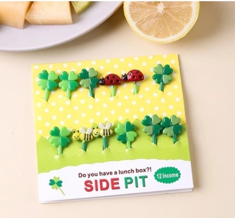Casual Cartoon Plastic Fruit Fork 1 Set