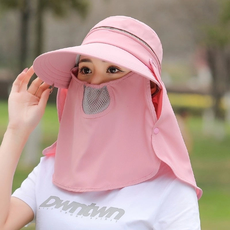 Women's Minimalist Solid Color Big Eaves Sun Hat