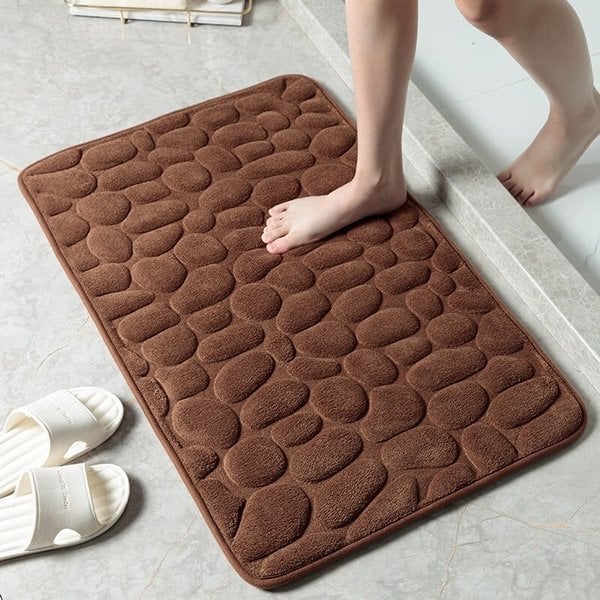 💥Cobblestone Embossed Bathroom Bath Mat