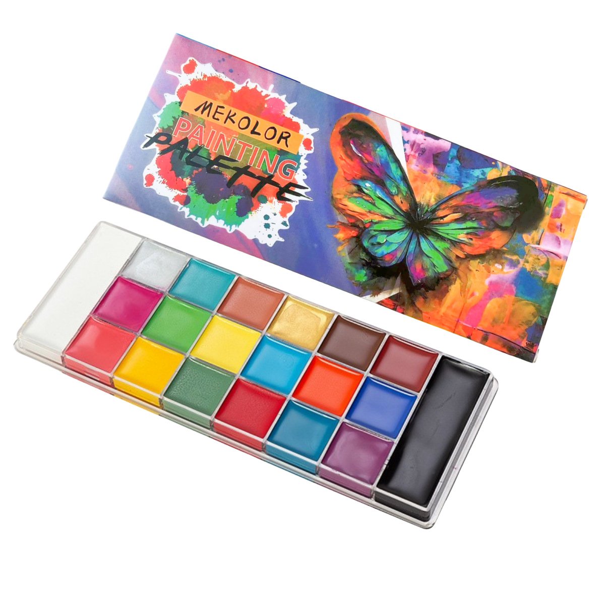 👻2024 Face Body Paint Oil Palette.🎃Halloween.performance.cosplay