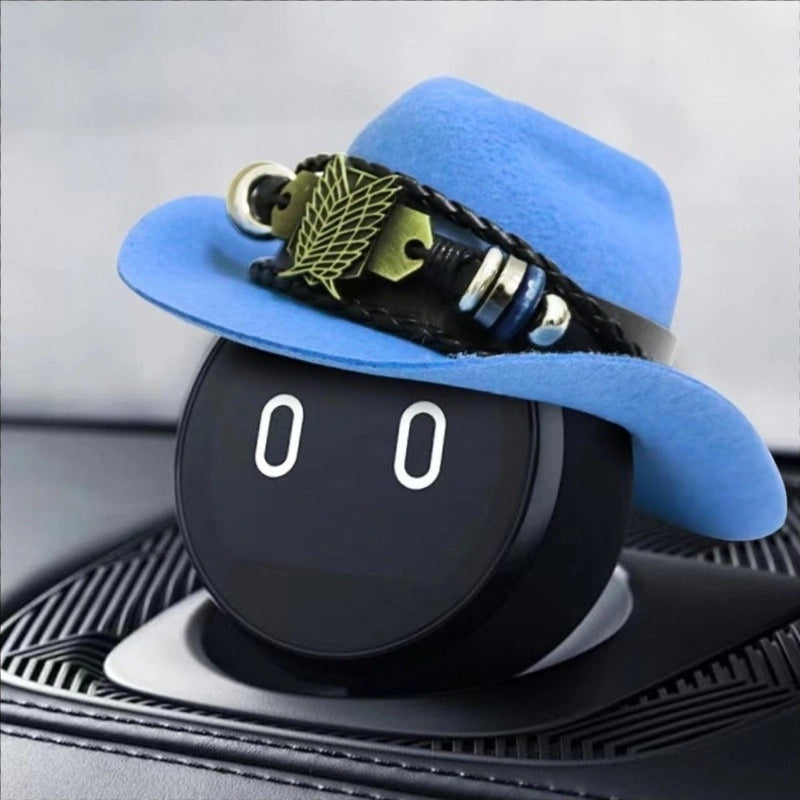 Cowboy Style Polyester Solid Color Pet Hat