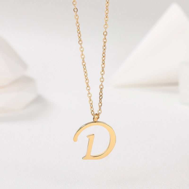 Minimalist Letter 201 Stainless Steel 18K Gold Plated Plating