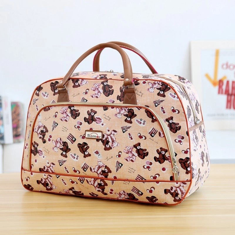 Portable Travel Bag Luggage Bag PU Gift Bag Size Bag Waterproof Short-term Travel Shoulder Bag