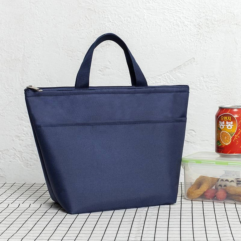 Thickened Portable Waterproof Bento Bag Insulation Bag Oxford Cloth Tote Bag