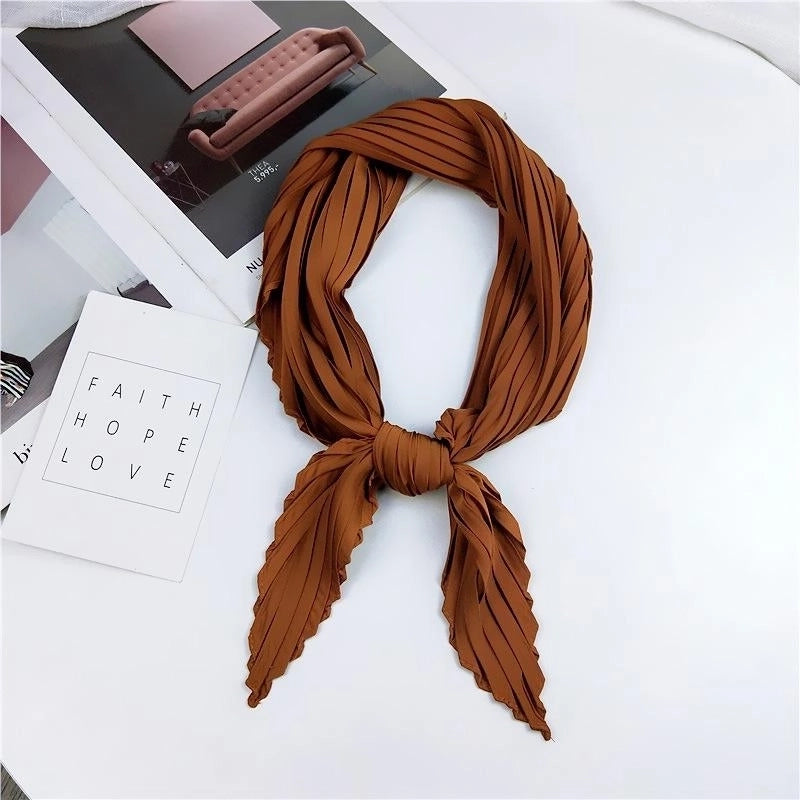Unisex Sweet Solid Color Silk Silk Scarf
