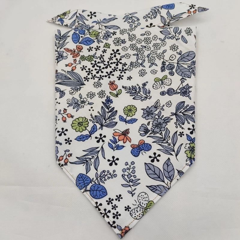 Cartoon Style Cotton Flower Printing Pet Saliva Towel