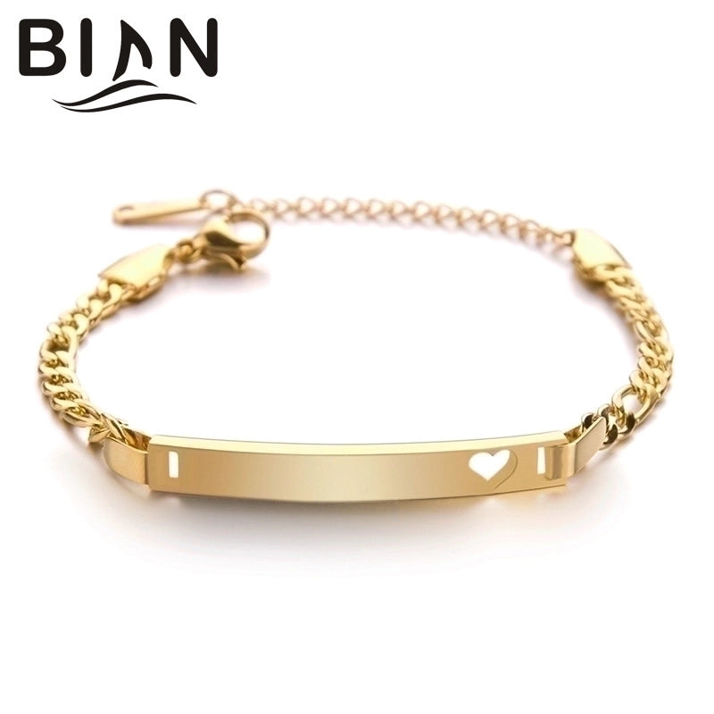 Minimalist Geometric 201 Stainless Steel 18K Gold Plated Stainless Steel Bracelets In Bulk