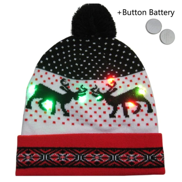 CHRISTMAS LED KNITTED BEANIES