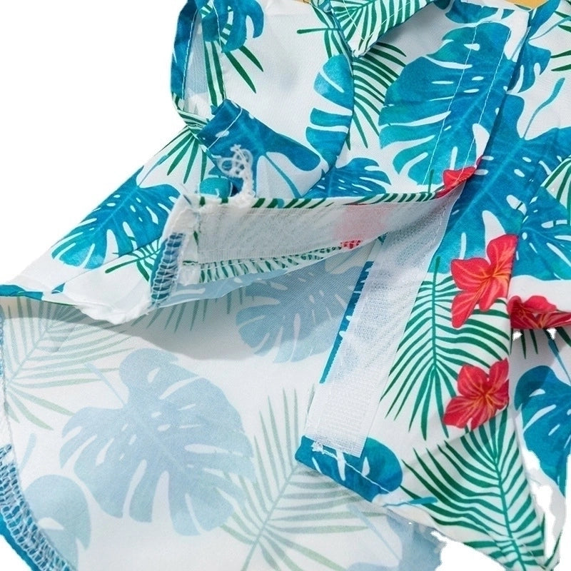Hawaiian Polyester Leaves Pet Clothing