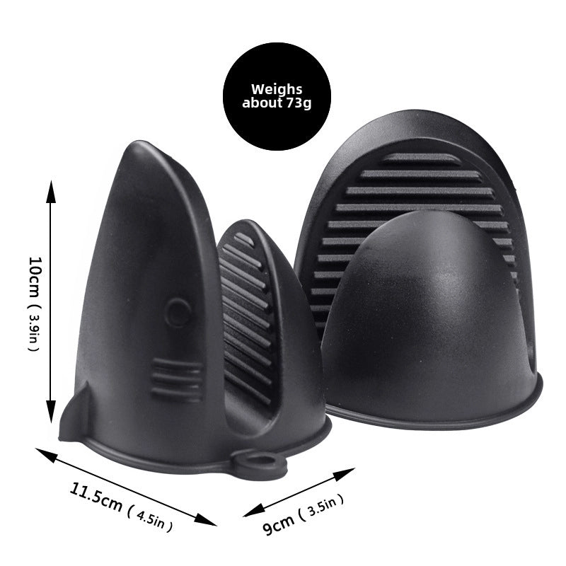 New High Temperature Resistant Shark Silicone Anti-scald Clip Oven Microwave Oven Heat Insulation Clip Bowl Clip Universal Clip Plate Artifact