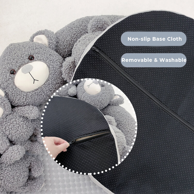 Cute Teddy Bear Sleeping Mat with Bear Toy Dog & Cat Bed