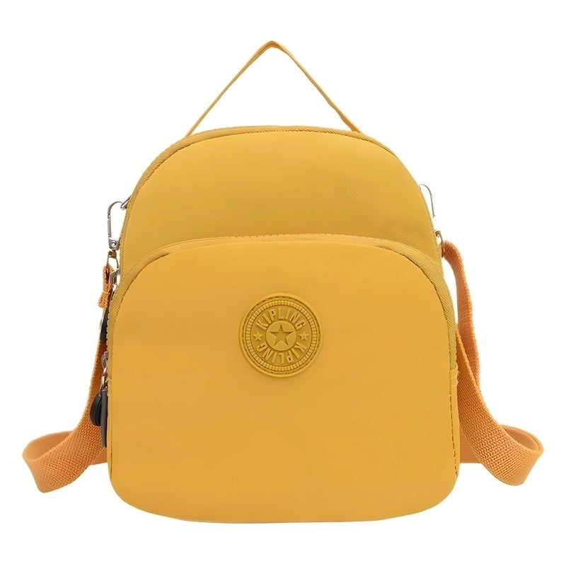 Women's Small Oxford Cloth Solid Color Classic Style Square Zipper Handbag