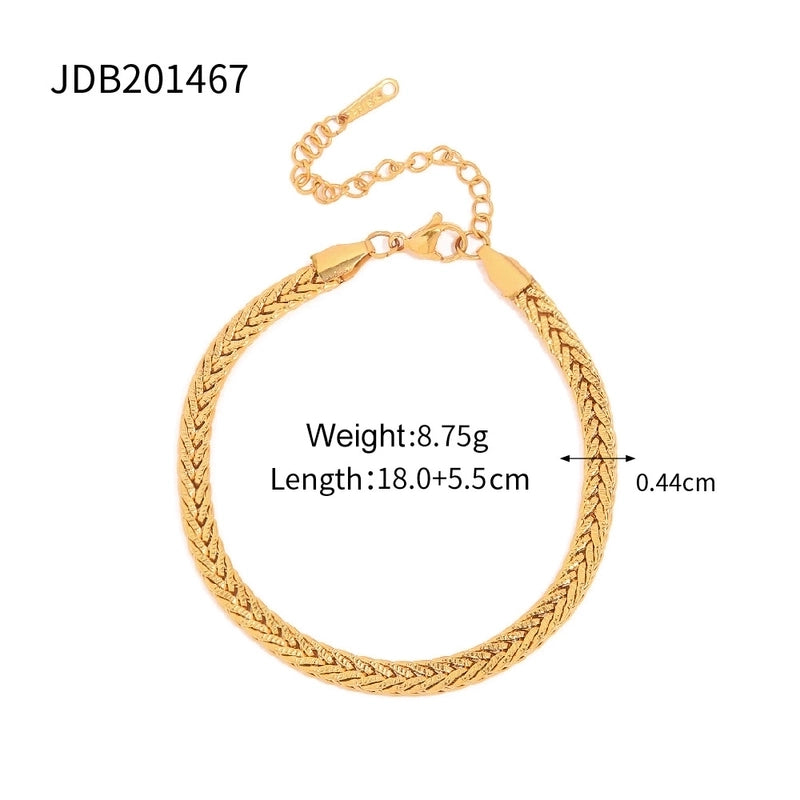 Minimalist Geometric Titanium Steel Cable Chain Bracelets In Bulk
