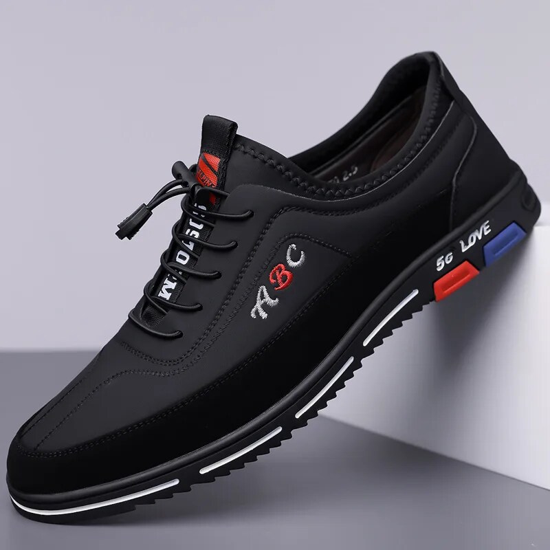 Men Casual Leather Shoes Fashion Loafers Comfortable Business Male Shoes Spring Autumn Light Plus Size Footwear New Man Sneakers