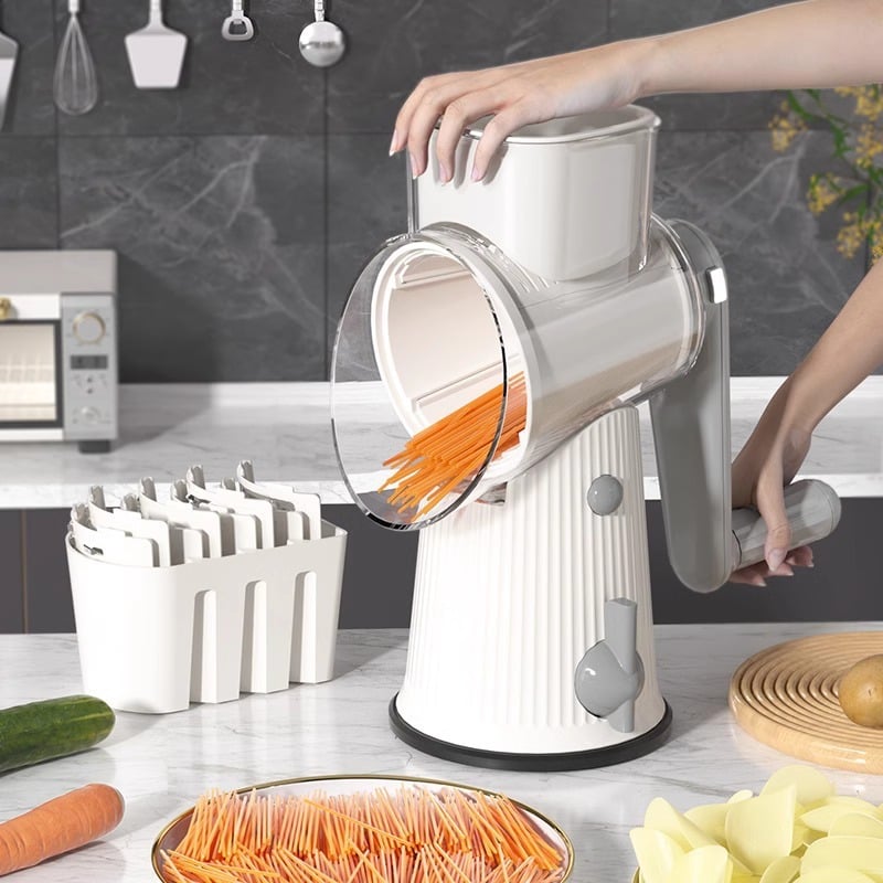 🔥🔥HOT SAVE-49% OFF🔥🔥5 in 1 Rotary Cheese Grater Vegetable Slicer