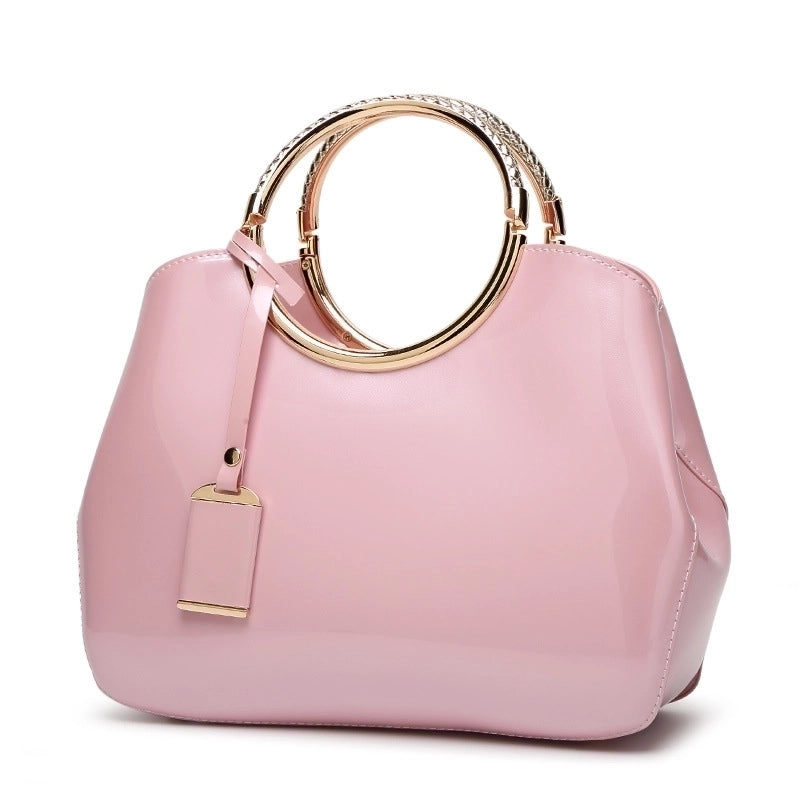 Large Pu Leather Fashion Dome Bag Handbag