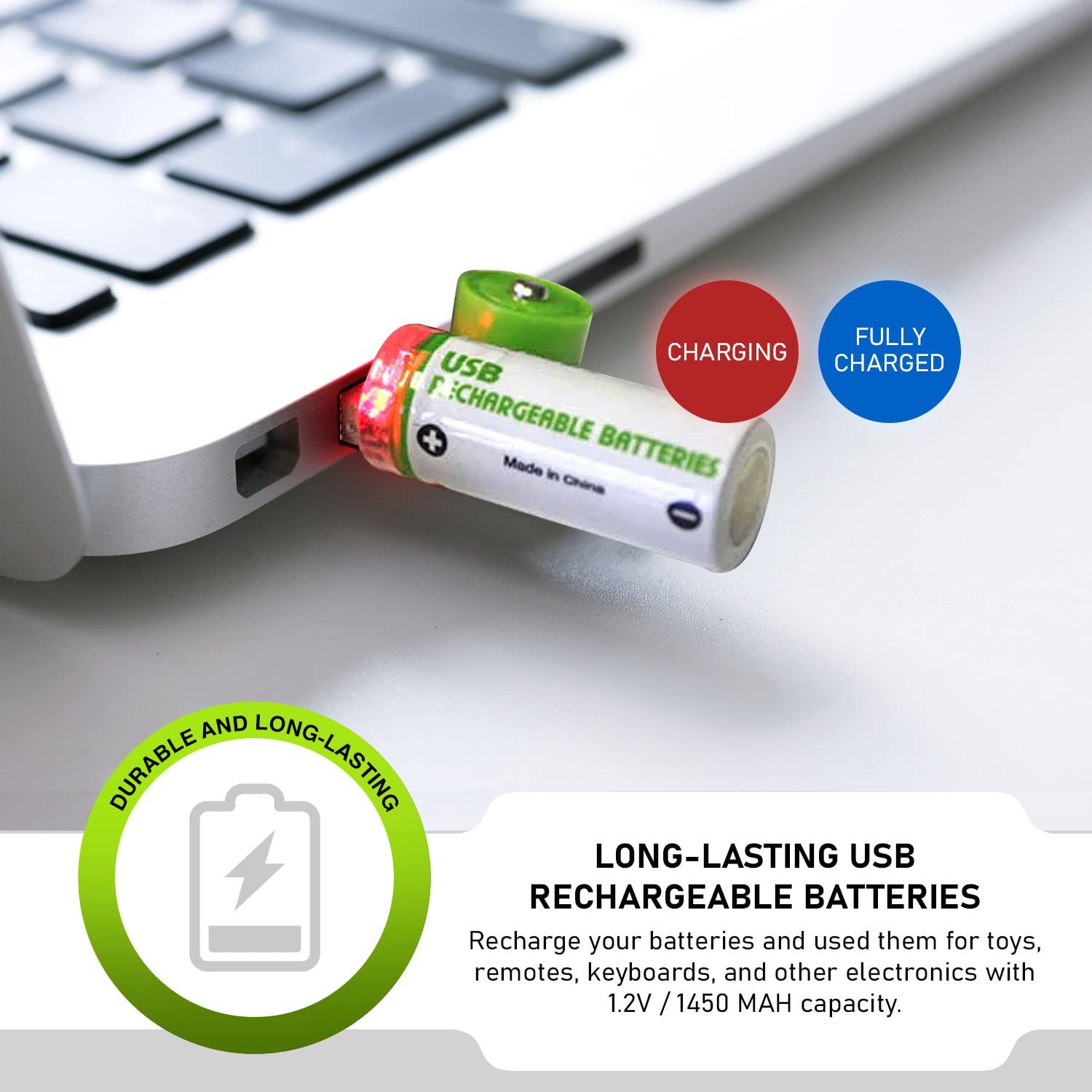 USB AA Rechargeable Batteries