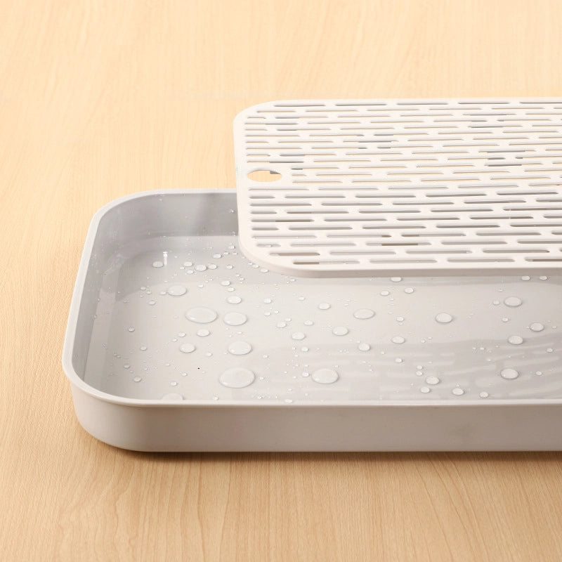 Tea Tray Household Tray Light Luxury Modern Draining Small Tea Set  Living Room Kitchen