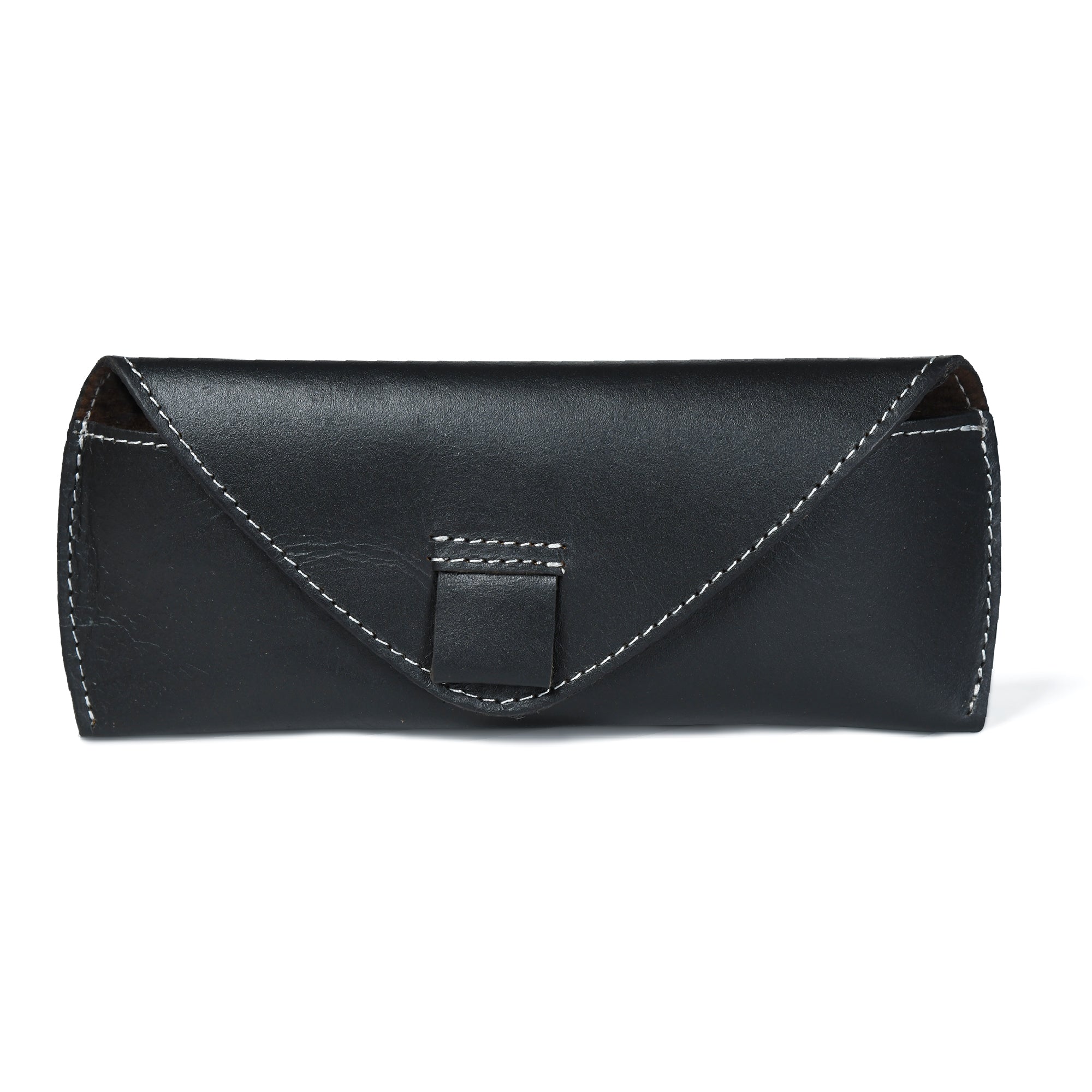 Black Leather Sunglasses Case