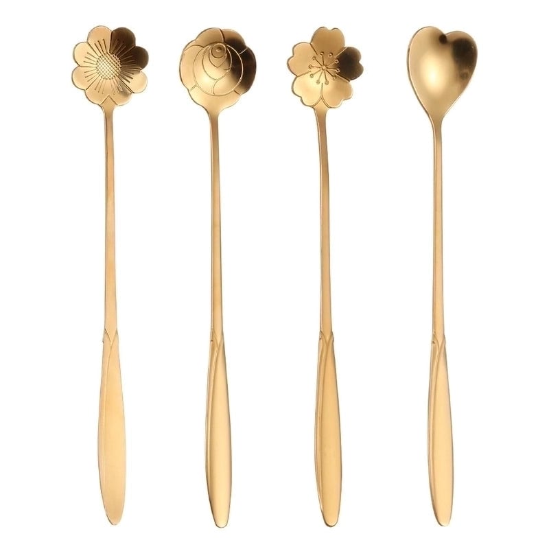 Casual Flower Stainless Steel Tableware