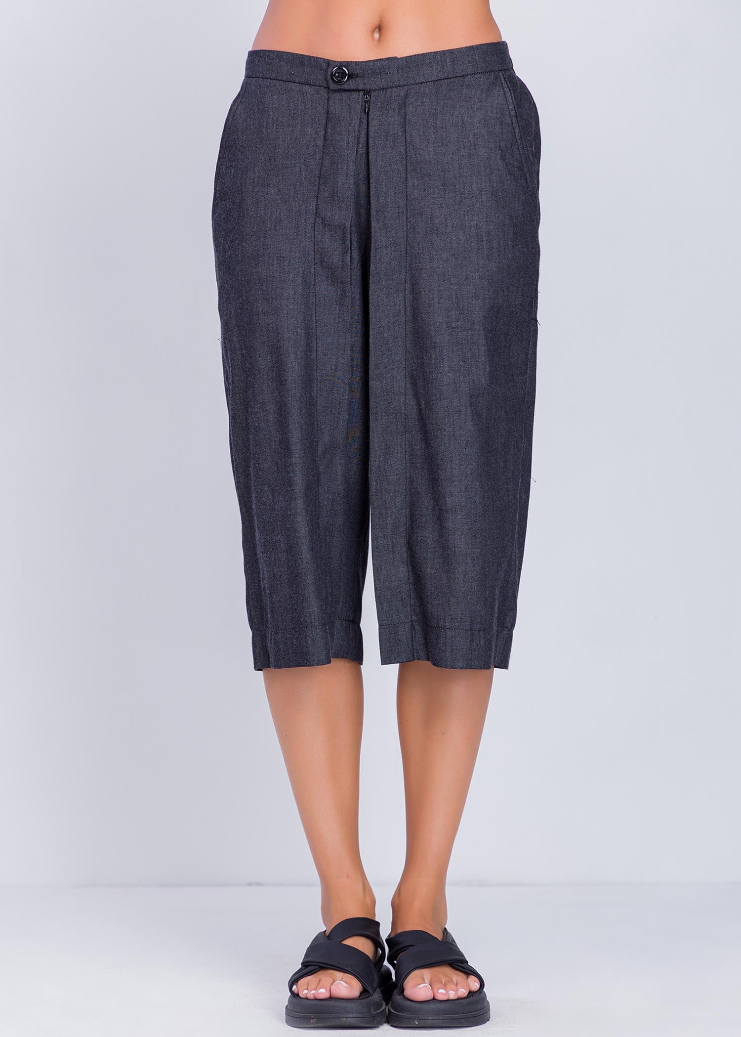 Culotte With Pleat Detail