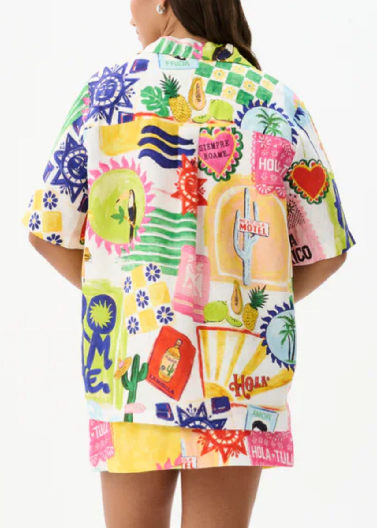 Fashion Print Shirts And Skirts Cotton Two Pieces Set Summer