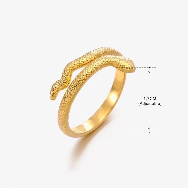 3 Pieces Basic Classic Style Geometric Leaf Stainless Steel Plating Open Rings