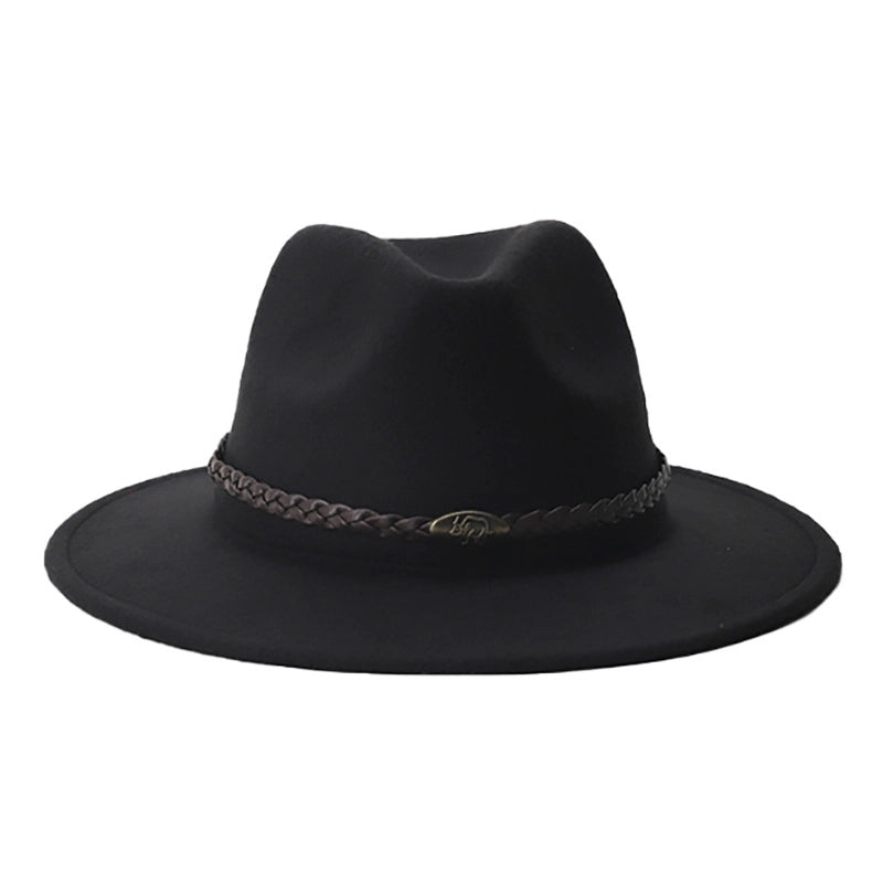 New Black Hat Panama Hat Western Denim Jazz Hat Vintage Felt Hat