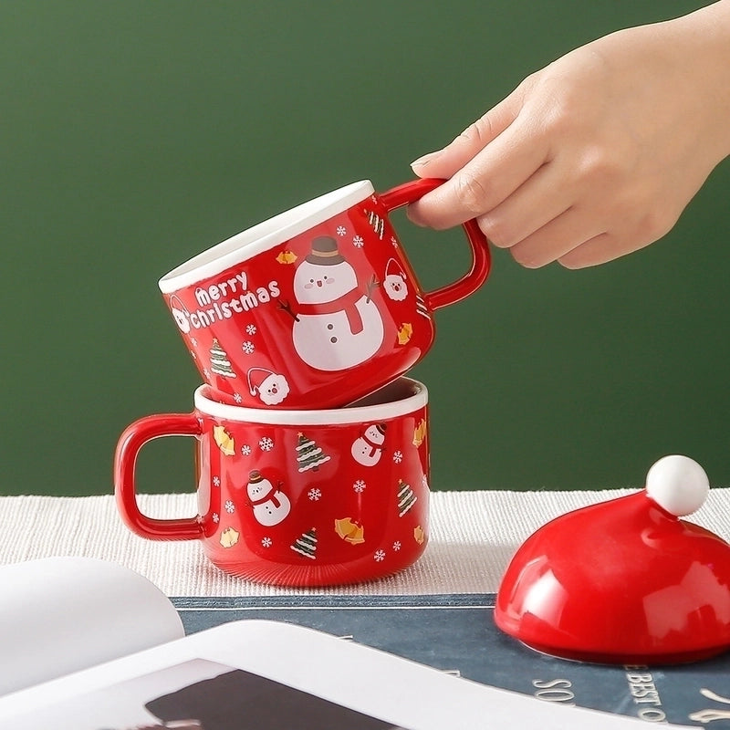 Christmas Fashion Santa Claus Ceramics Christmas Tableware 1 Set