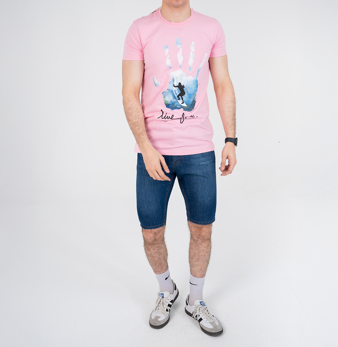 Men Short Sleeve Printed T-shirt
