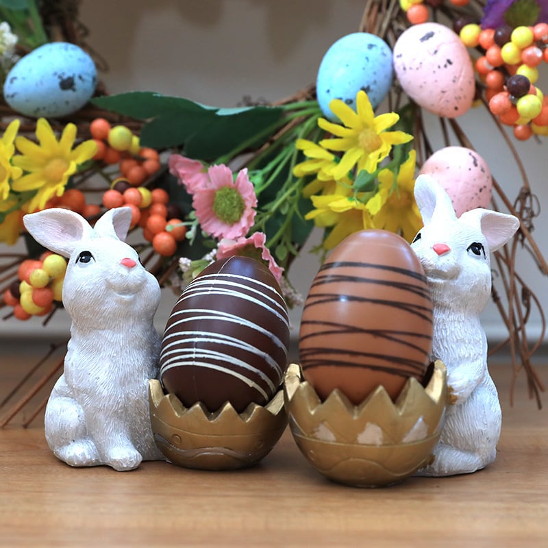 Easter Bunny Eggshell Ornaments