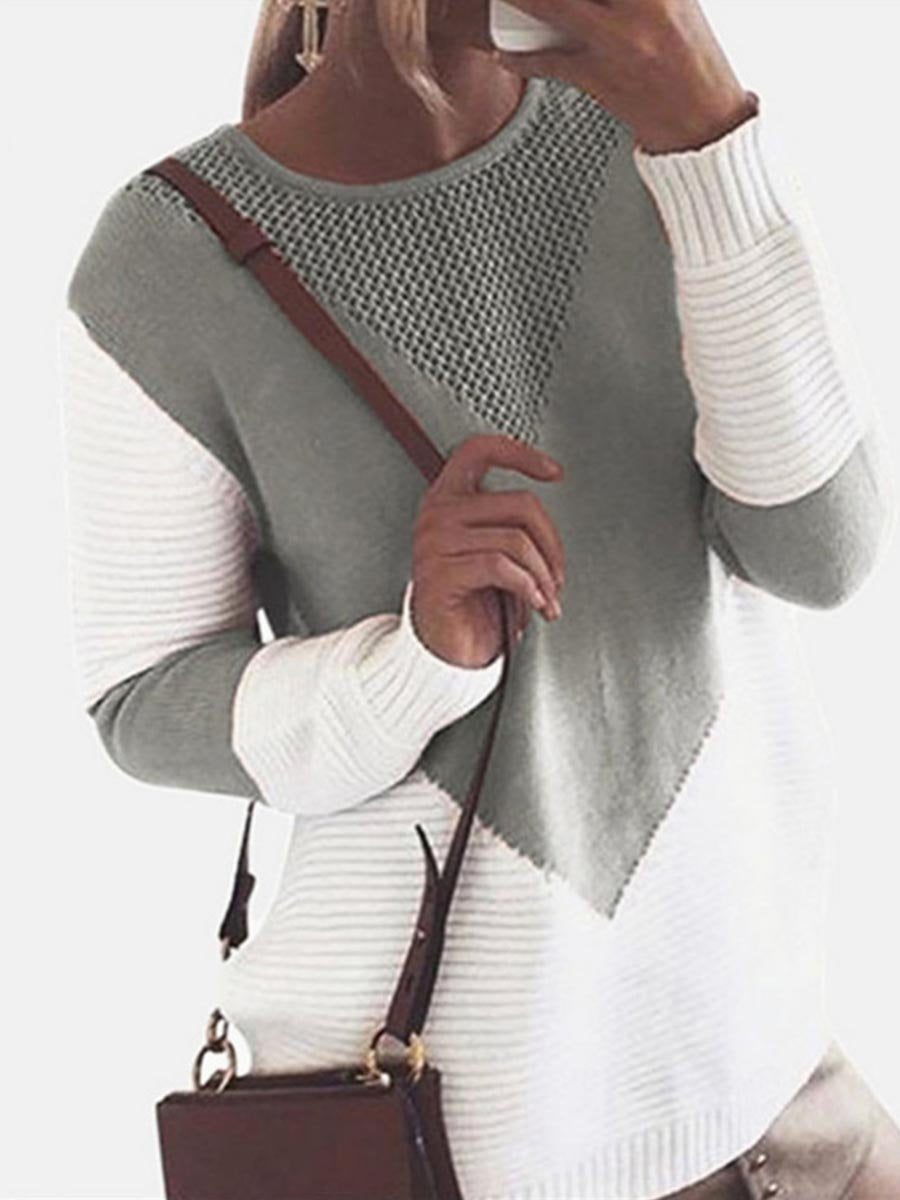 Stitching Hollow Sweater