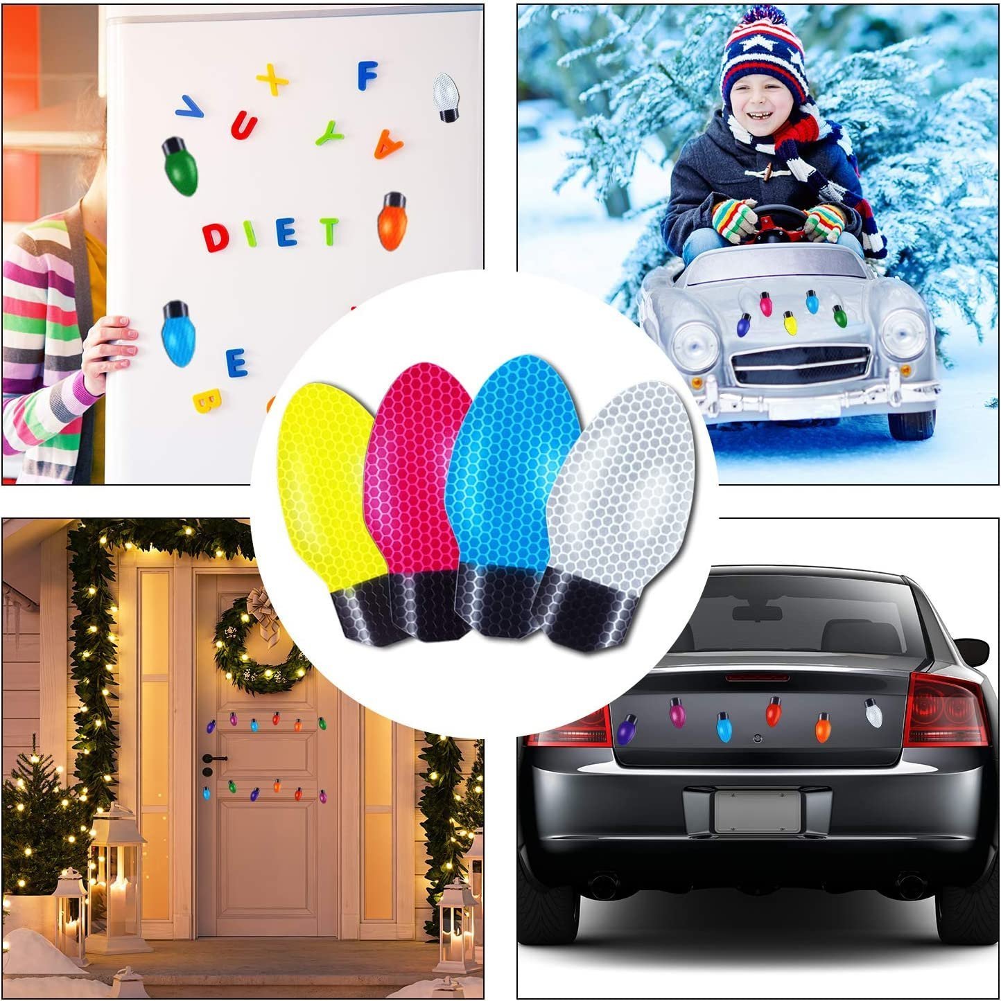 🔥 Sale 40% OFF🔥Reflective Light Bulb Magnet Decorations