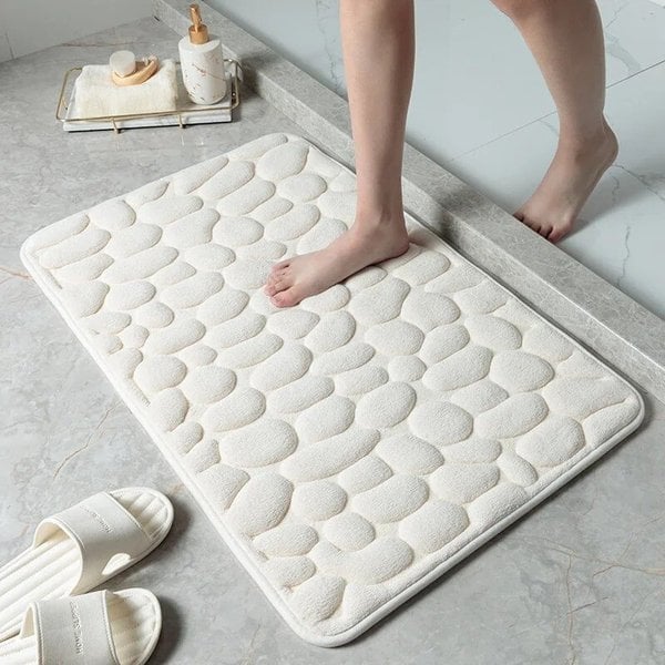 💥Cobblestone Embossed Bathroom Bath Mat