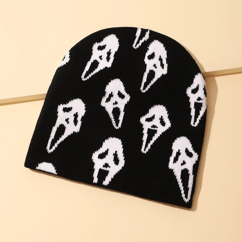 Unisex Hip-Hop Retro Funny Grimace Eaveless Wool Cap