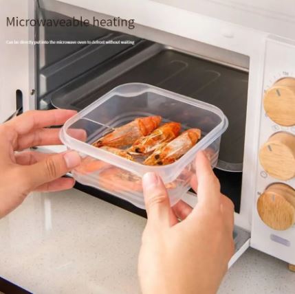 (Pack Of 2) Refrigerator Frozen Meat Preservation Box. Freezer Storage Box